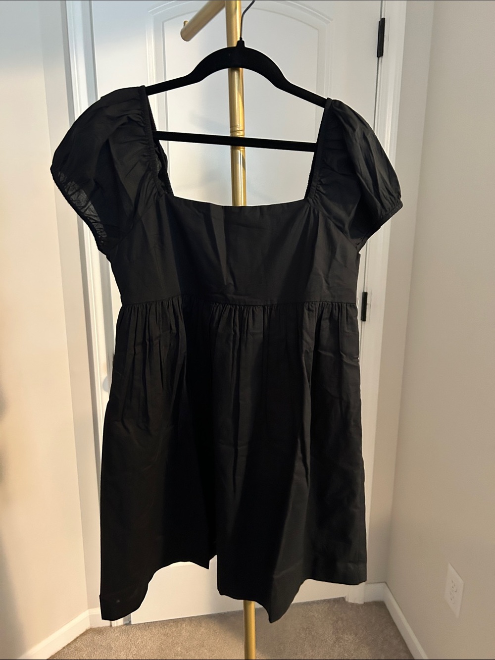 Abound Black Square Neck Mini Dress